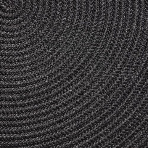Round Outdoor Rug - Dark Grey