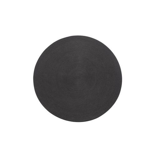 Round Outdoor Rug - Dark Grey
