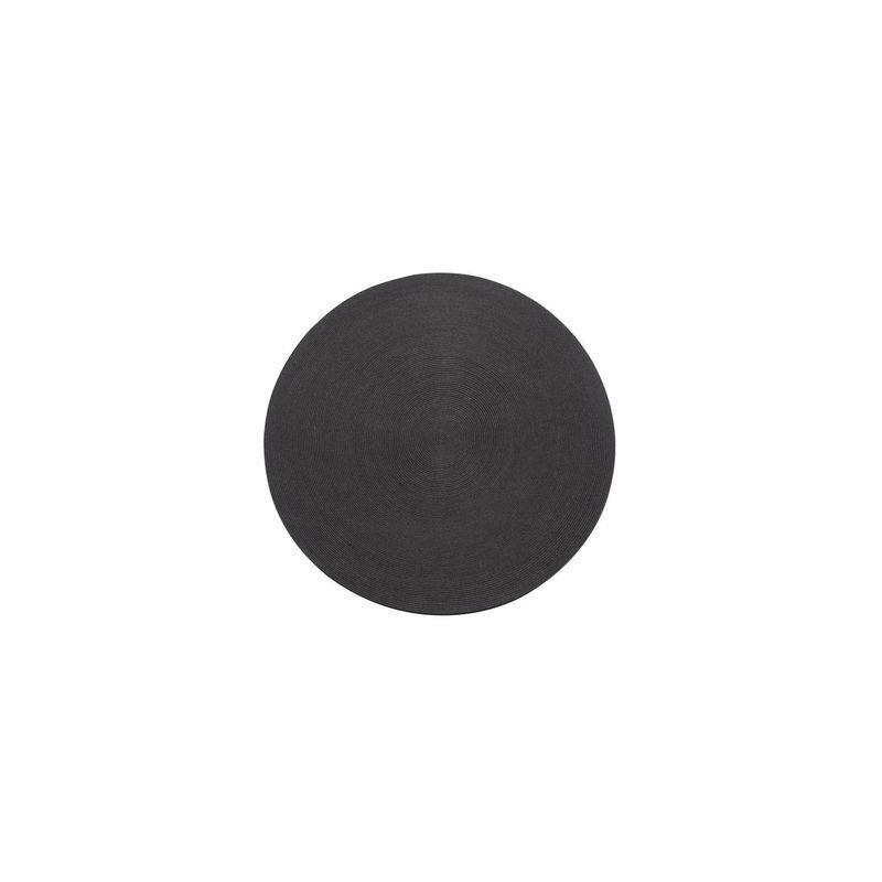 Round Outdoor Rug - Dark Grey