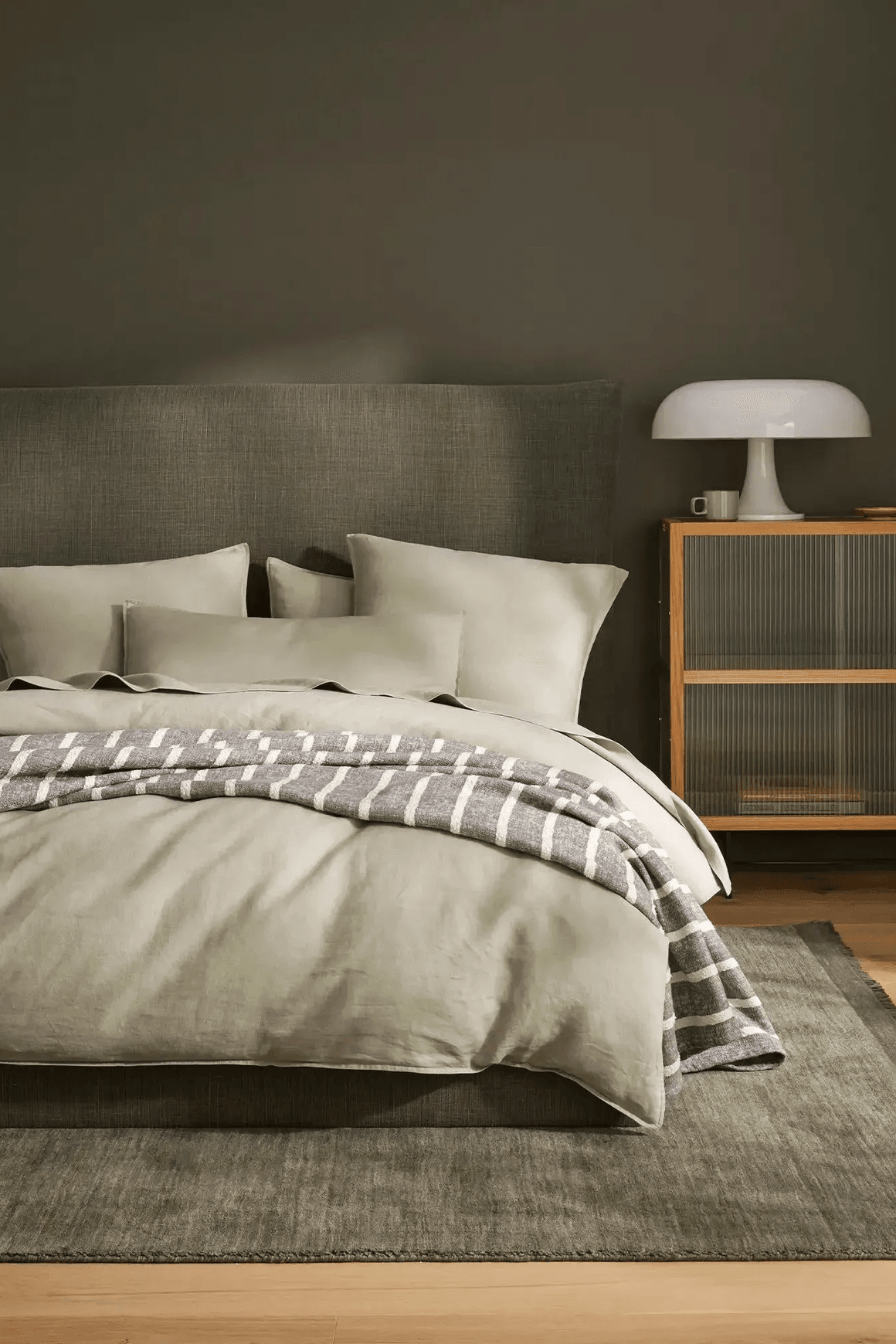 Ravello Linen Quilt Cover - Sage | Weave Home Bed Linen