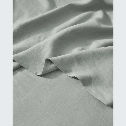 Ravello Linen Flat Sheet - Sage | Weave Home Bed Linen