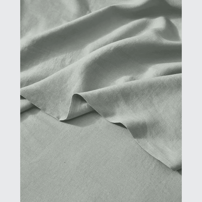 Ravello Linen Flat Sheet - Sage | Weave Home Bed Linen