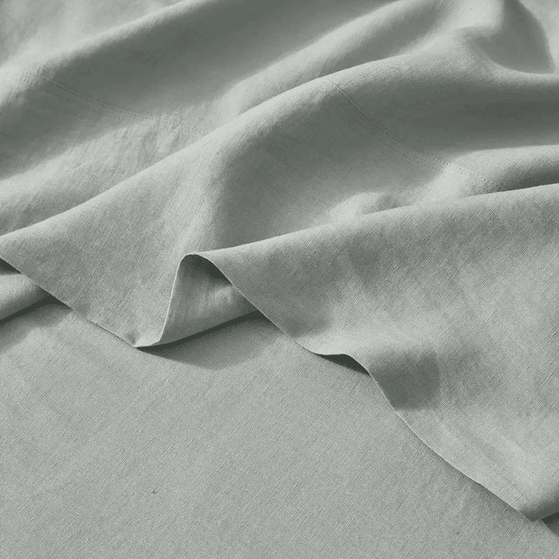 Ravello Linen Flat Sheet - Sage | Weave Home Bed Linen