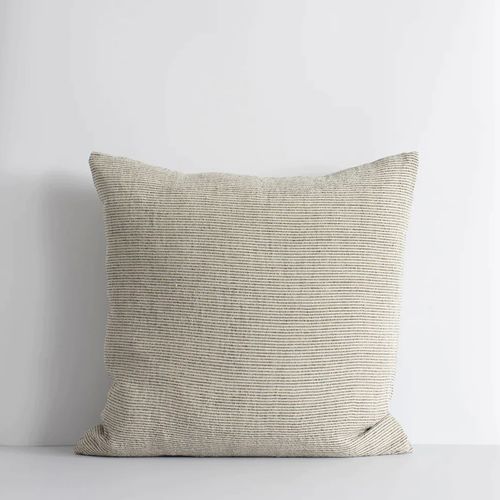 Baya Sandridge Cushion - Linen/Black | 100% Linen
