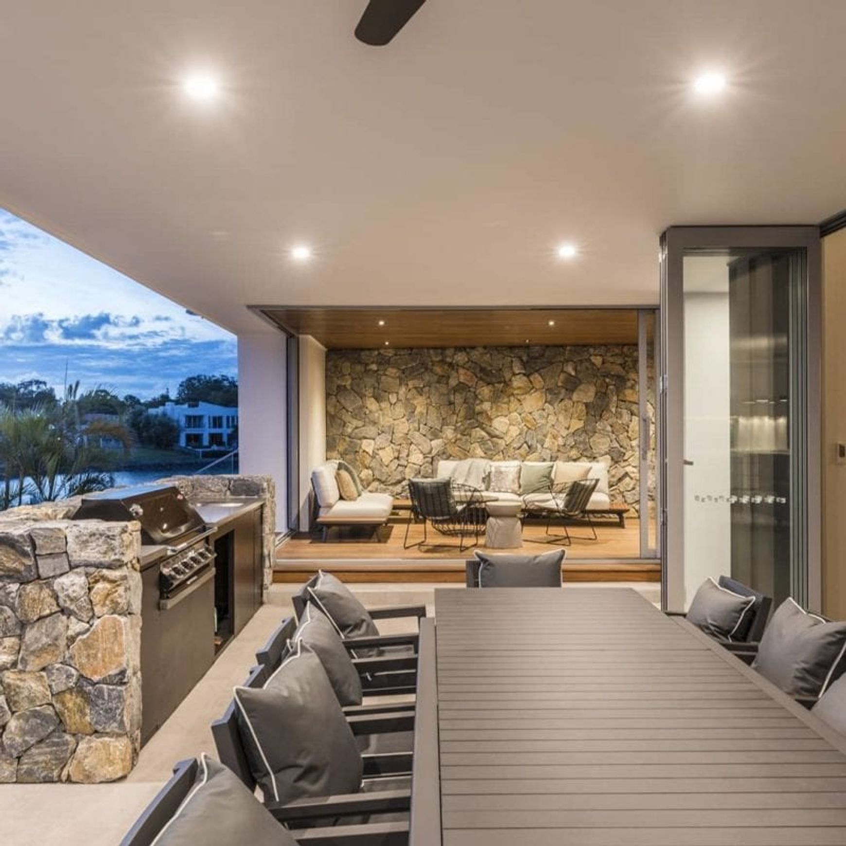 Cobalt Grey Stone Wall Cladding