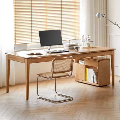 Seattle Natural Solid Ash Large Dining Table Office Desk