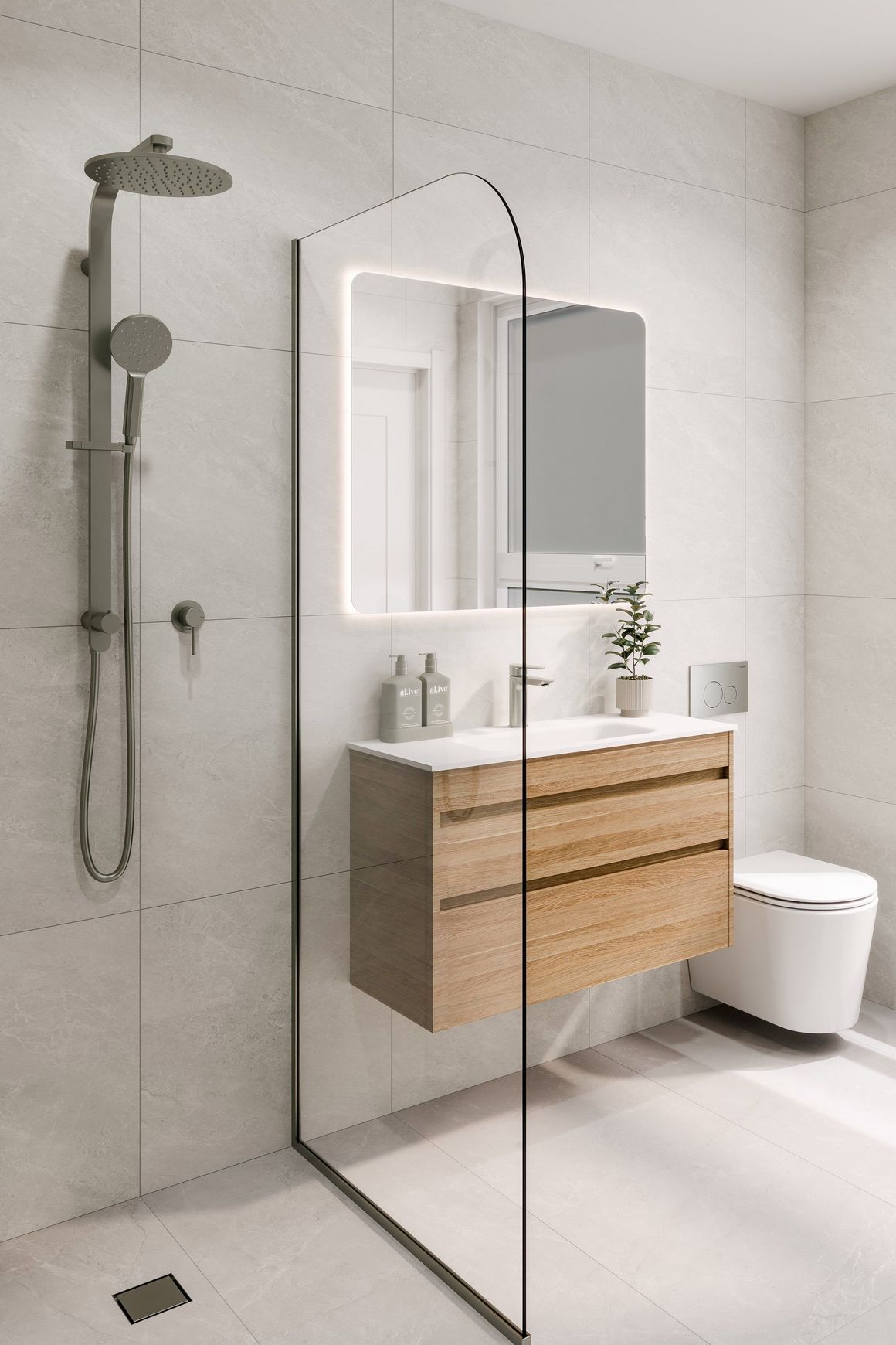 Luxe 750 Slim Wall Hung Vanity |  2 Drawer
