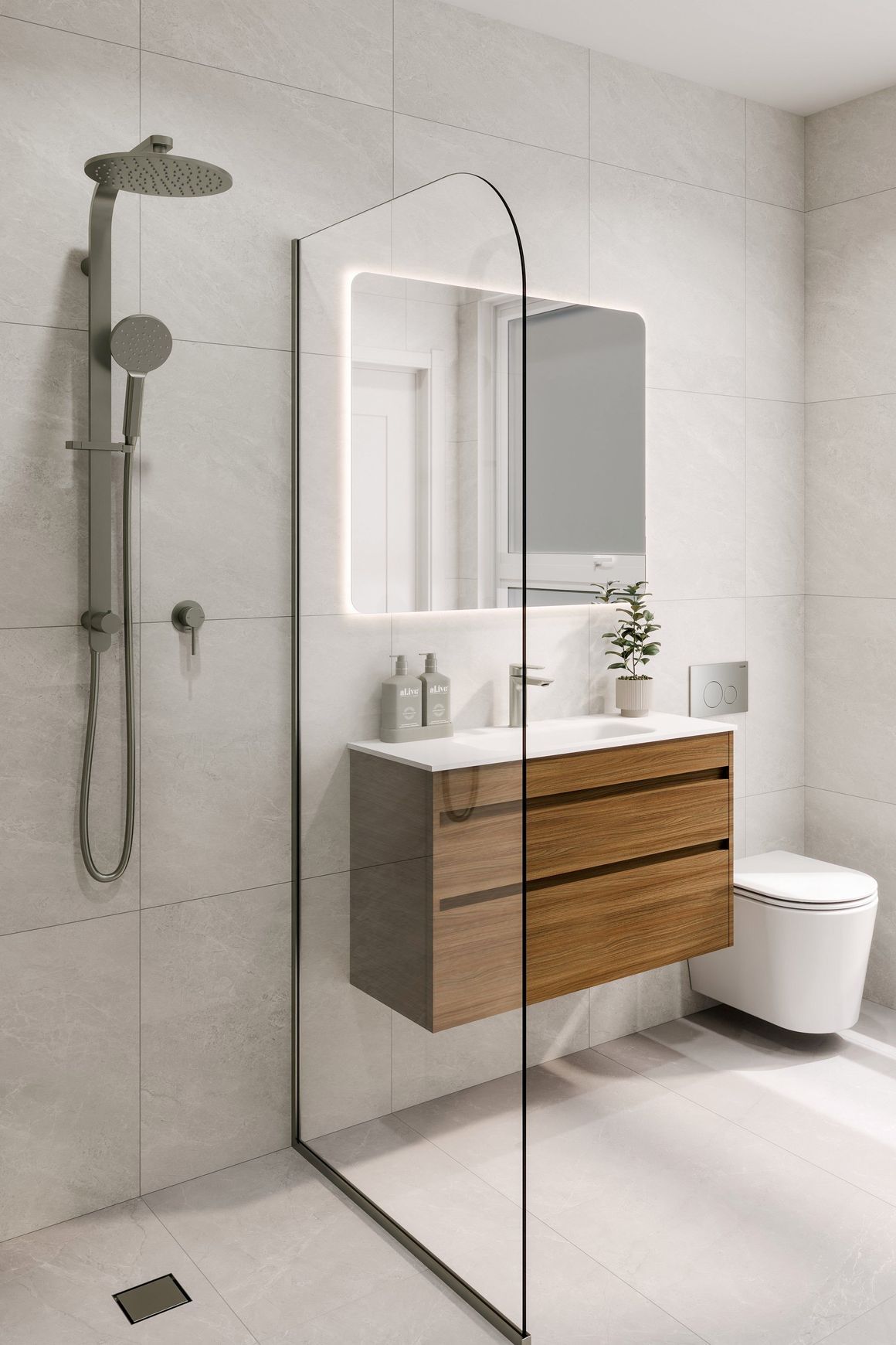 Luxe 750 Slim Wall Hung Vanity |  2 Drawer
