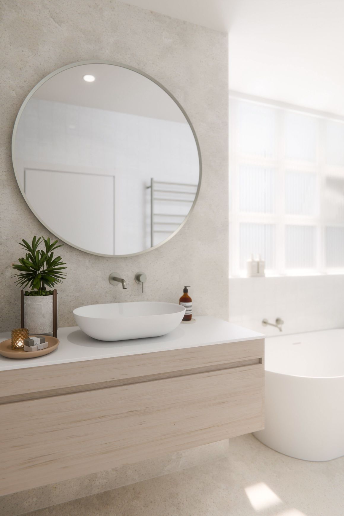 Luxe 1000 Wall Hung Vanity | Single Drawer