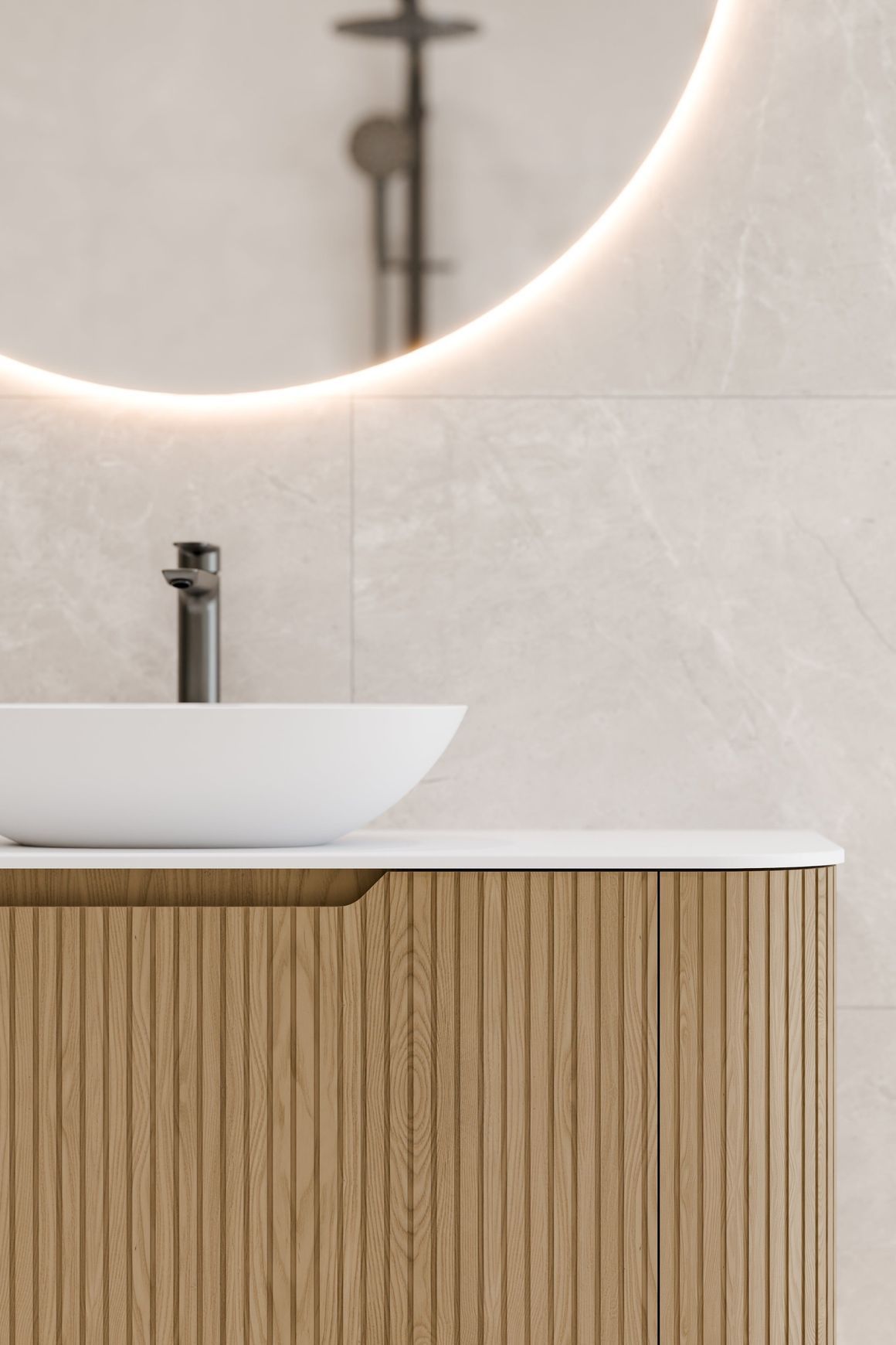 Sora 1800 Vanity | Slab Top