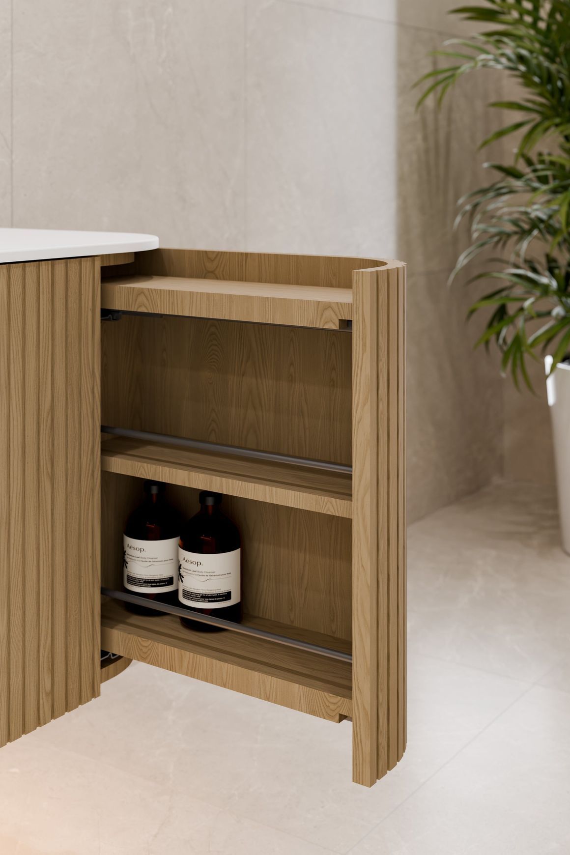 Sora 900 Vanity | Slab Top