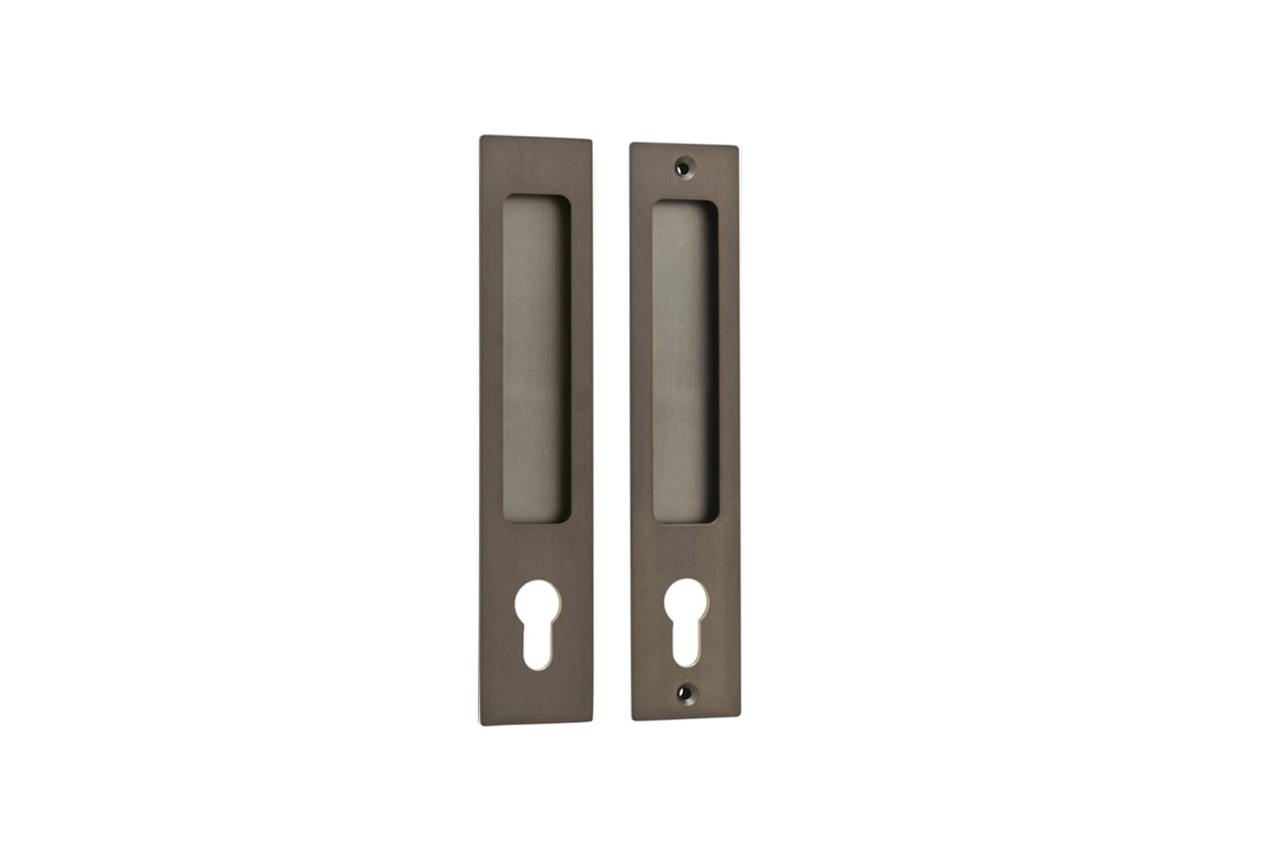 Sliding Door Pull Rectangular Euro Lock