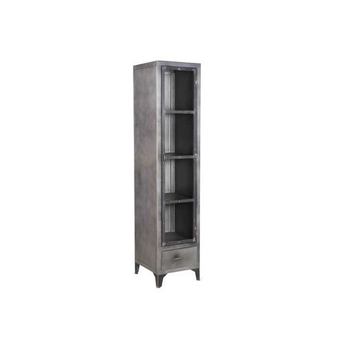 Industrial Iron Display Cabinet - Small