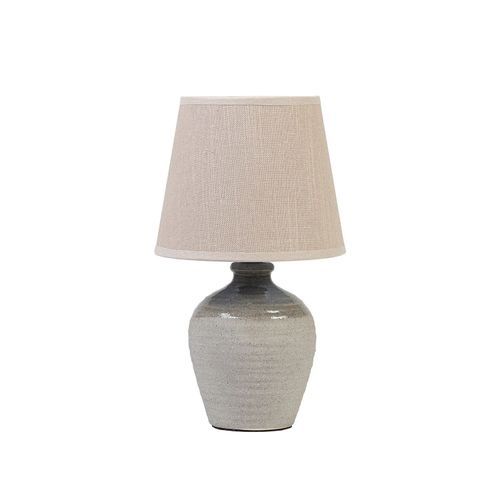 Speckled Urn I Lamp With Ivory Shade