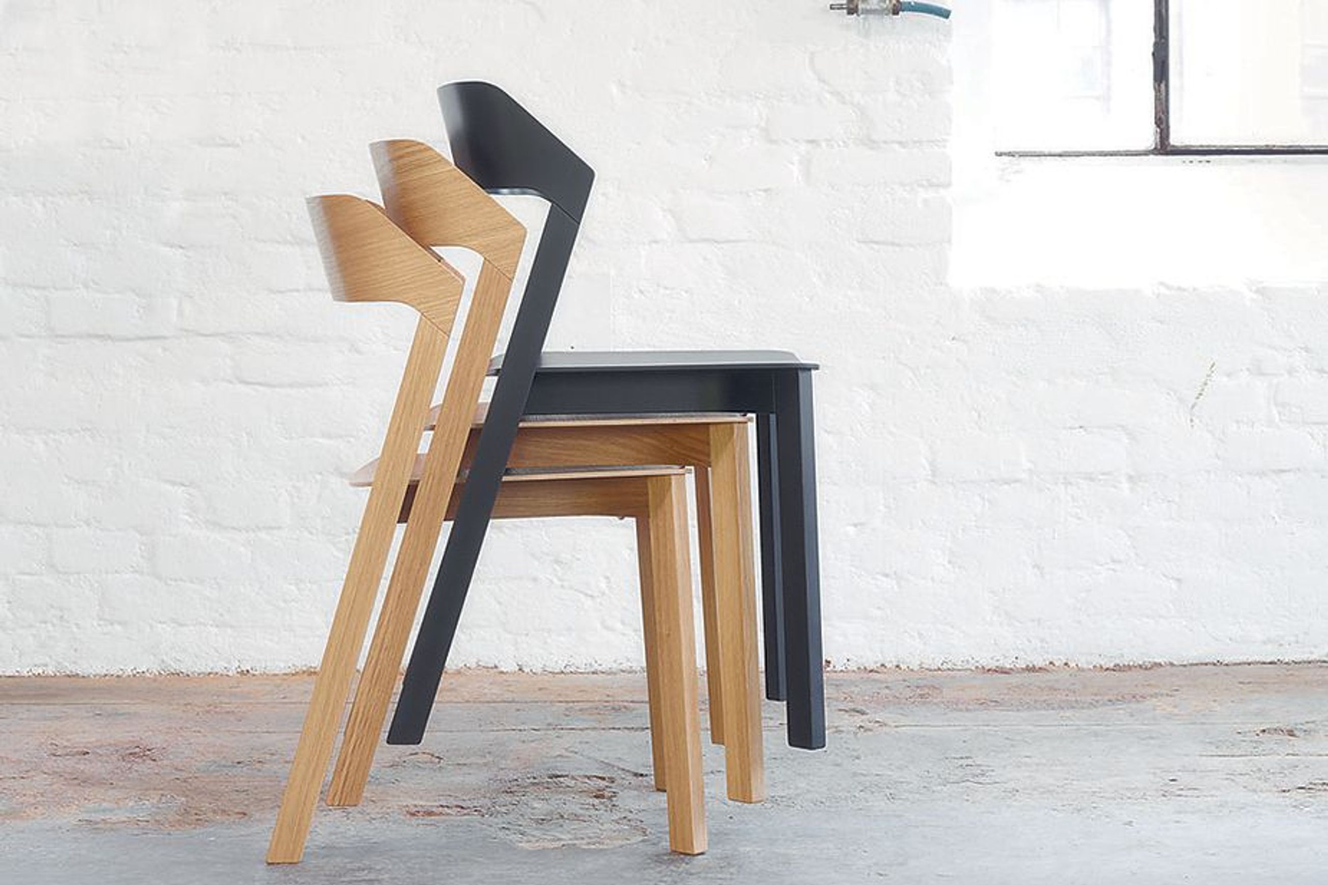Merano Dining Chair - Natural Oak - by TON