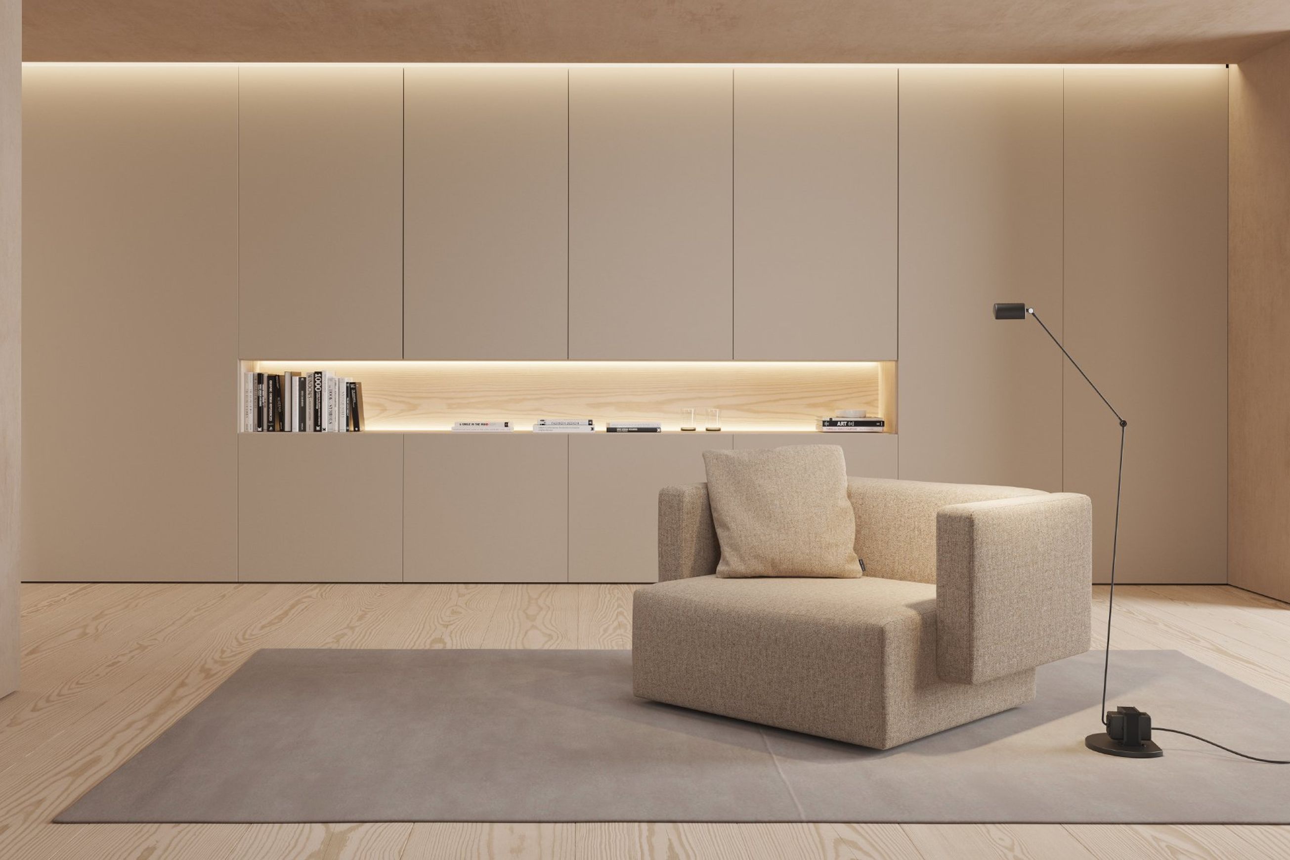Step Armchair - Narrow Armrest