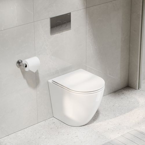 CODE Flow Typhoon Inwall Toilet Suite | Chrome Button