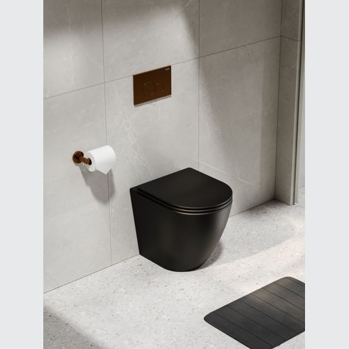 Code Flow Typhoon Inwall Toilet Suite | Brushed Copper Button