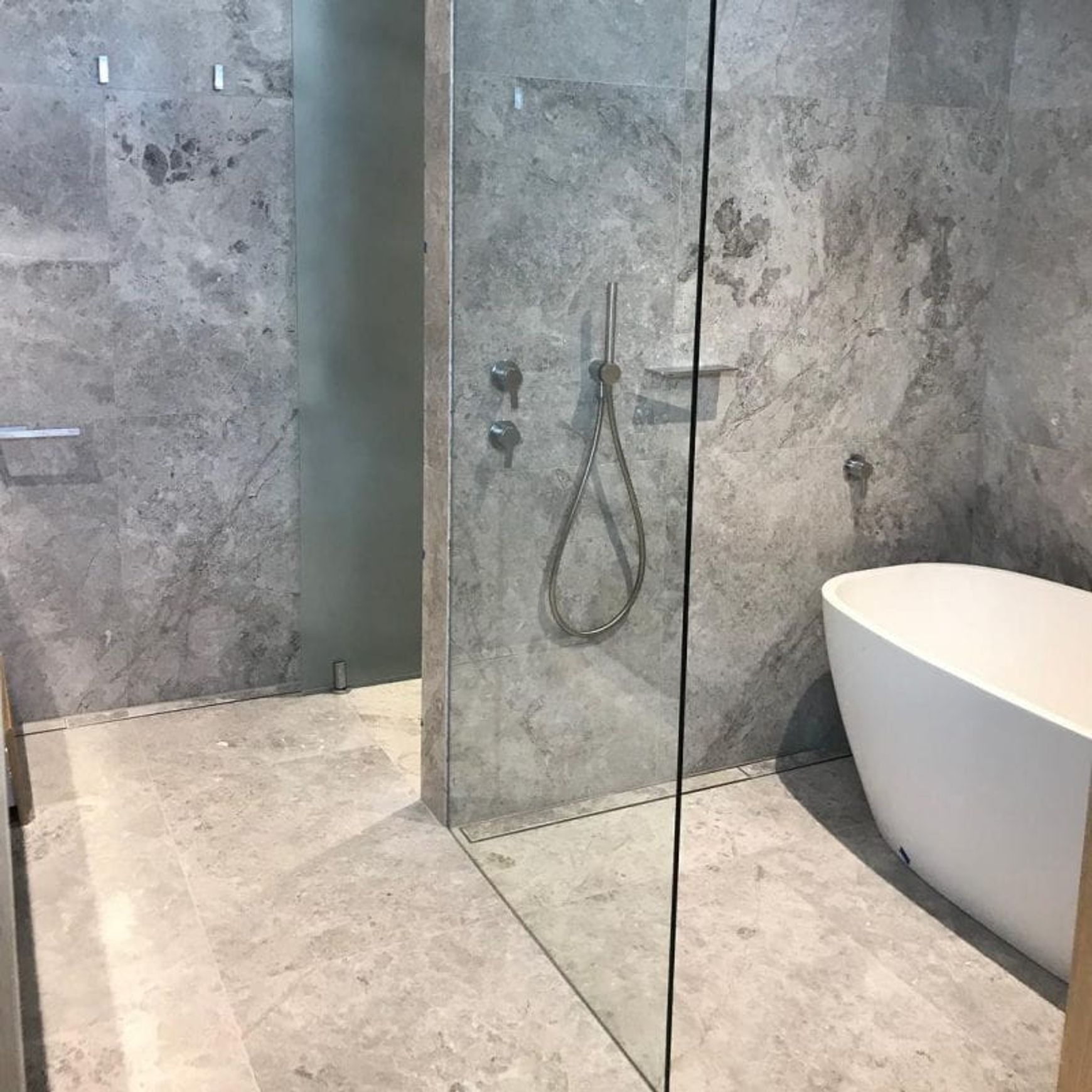 Tundra Grey Honed Limestone Tiles
