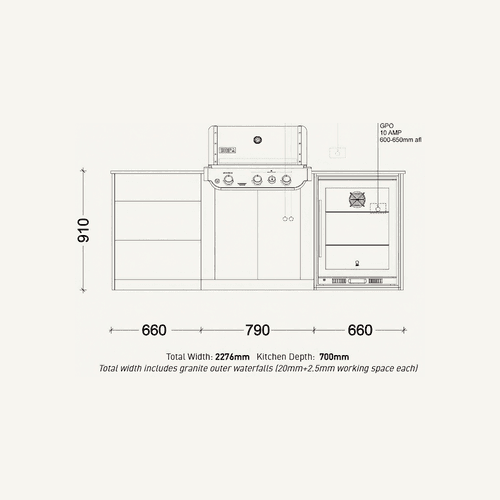 Weber Eden Outdoor Kitchen | SELECT Range