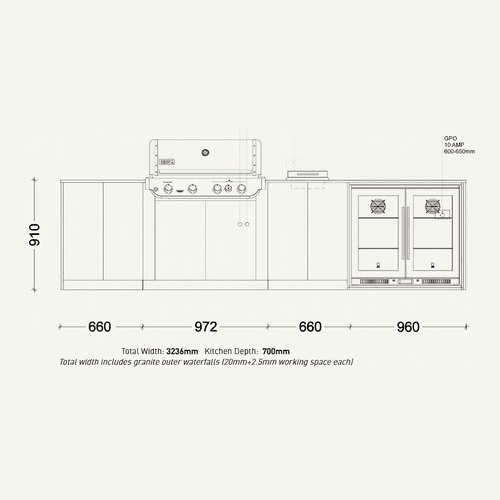 Weber Heathcote Outdoor Kitchen | SELECT Range