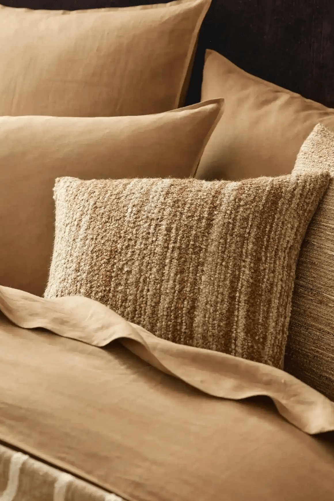 Weave Home Vista Cushion Cover - Natural | Chunky Linen/Wool Blend