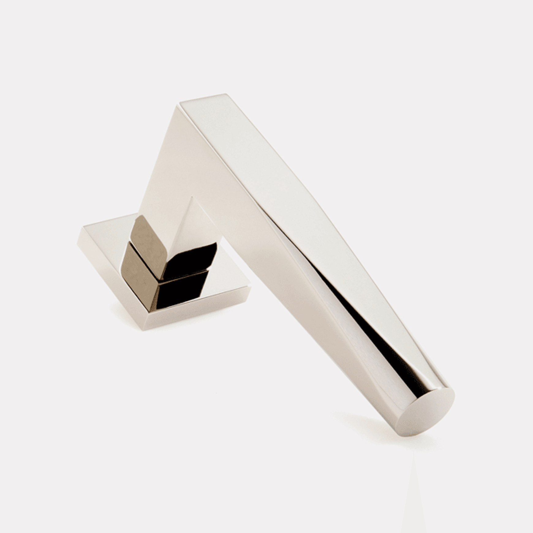 Euclide Door Lever Handle on Rose