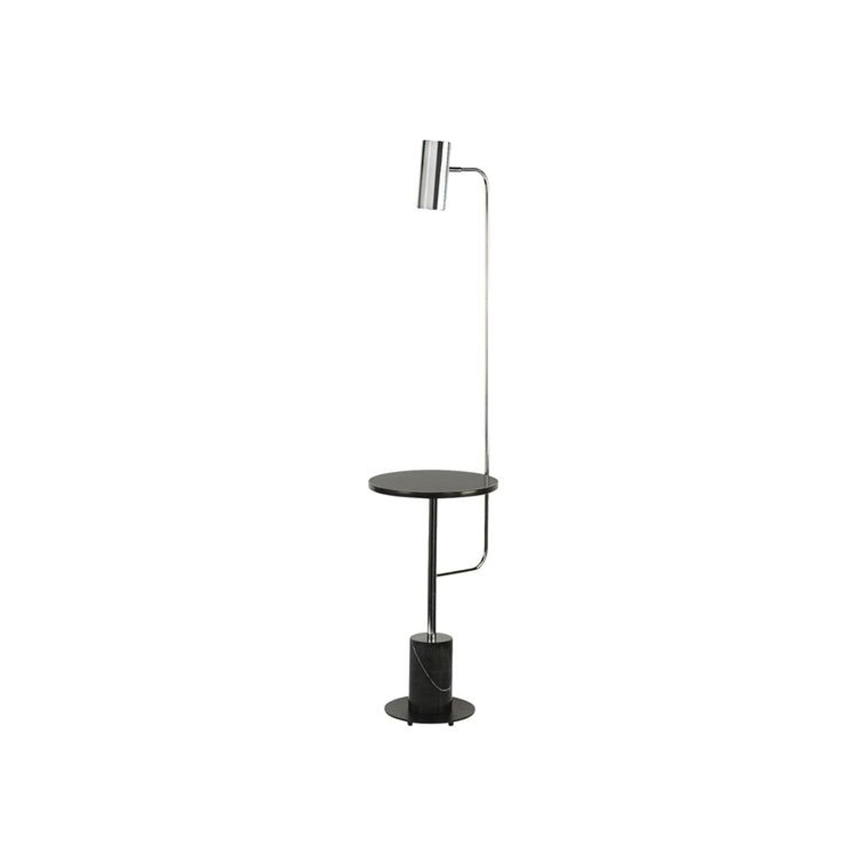 Disson Functional Floor Lamp with Table Top and Marble Base