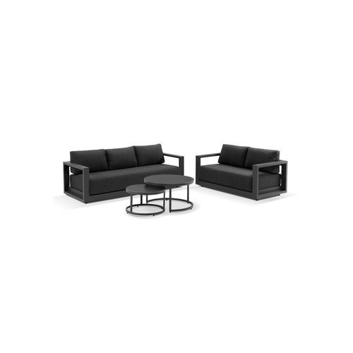 Wanaka 2+3 Lounge Set - Charcoal