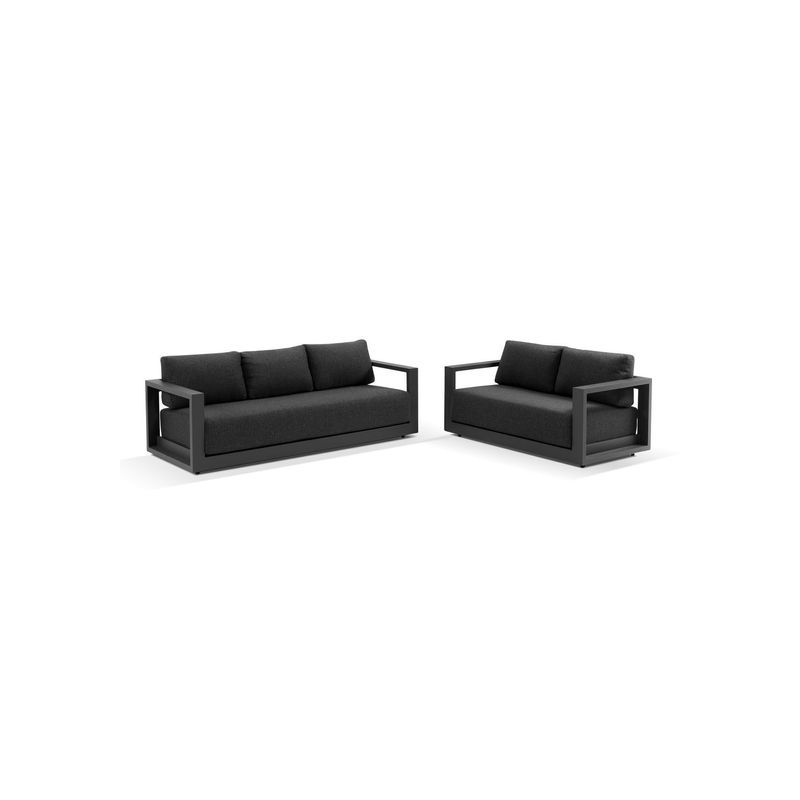 Wanaka 2+3 Lounge Set - Charcoal