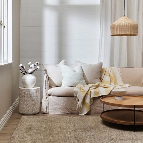 Baya Anchorage Floor Rug - Stone | Four Sizes