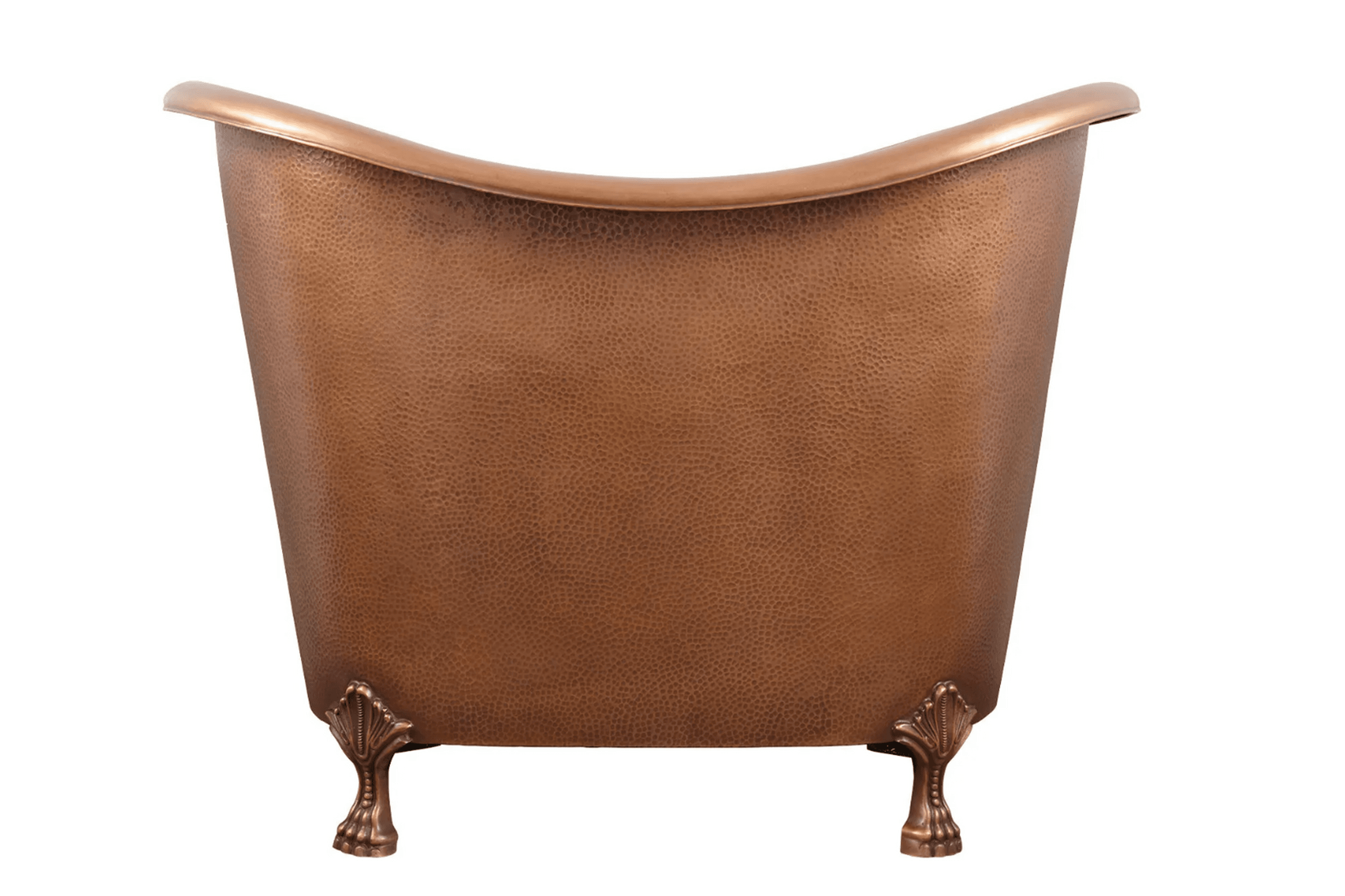 The Copper Bath Tub - Jaipur Hammered Double Slipper Clawfoot 1220mm -CB5025-D48