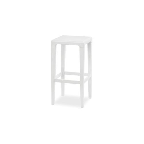Rioja Kitchen Stool - White Painted - by TON
