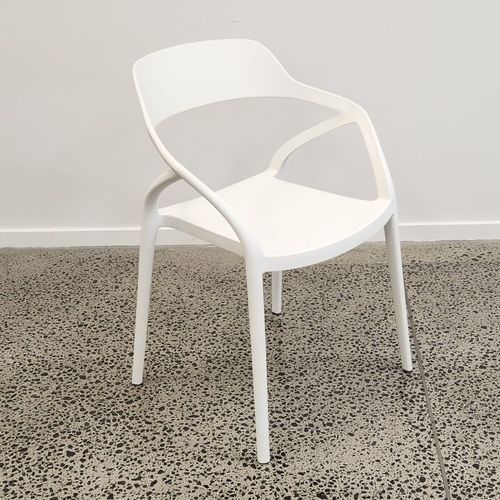 Lyra Resin Dining Chair - White