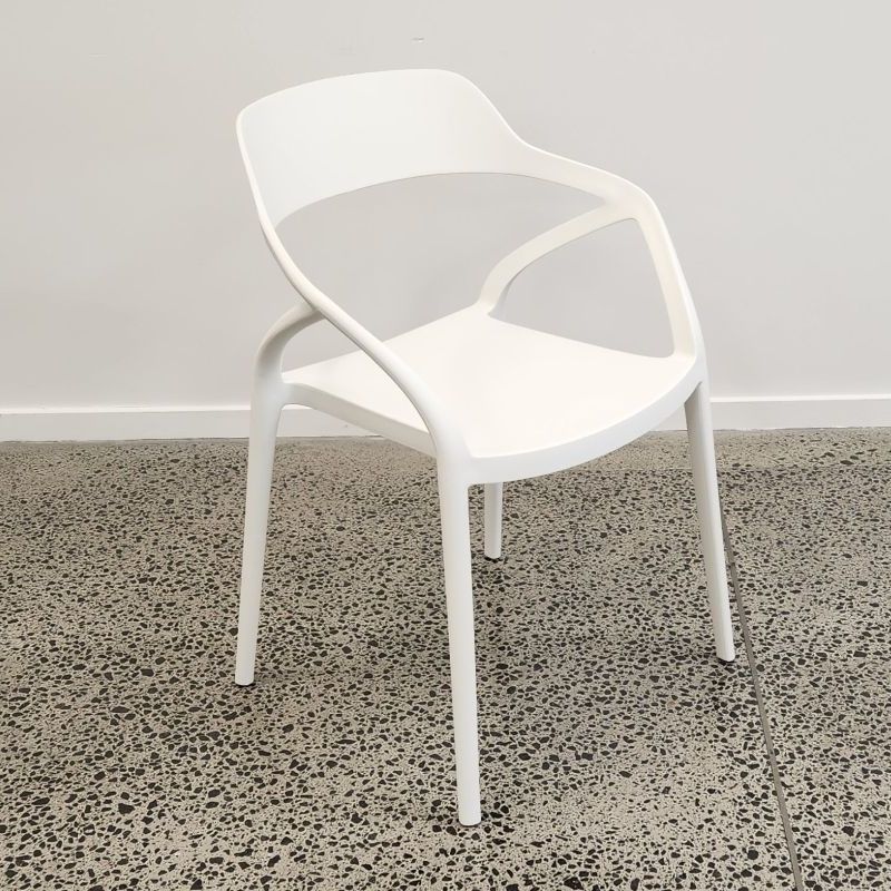 Lyra Resin Dining Chair - White