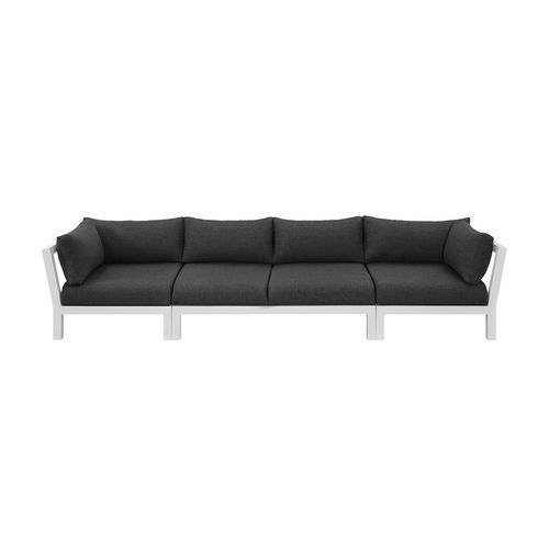 Newport Aluminium Outdoor Loveseat Sofa Set - 4 Seat