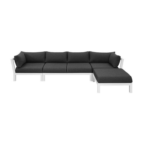 Newport Aluminium Outdoor Loveseat Sofa Set - 5 Seat