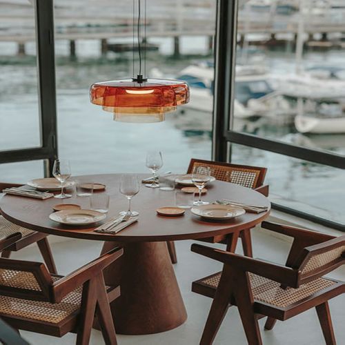 Lark 3 Shade Pendant - 42 cm in Green