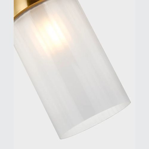 Lumi 1 Light Pendant in Aged Brass