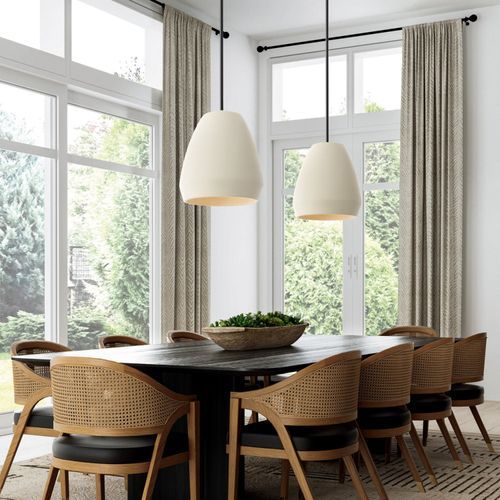 Earth 1 Light Pendant in Terracotta Ivory