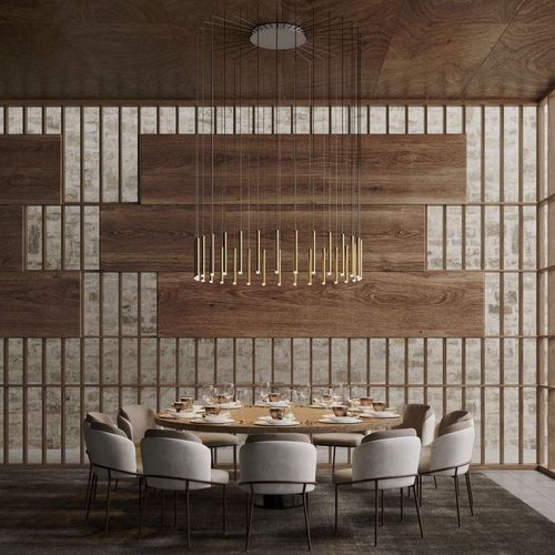 Candella 30 Light Chandelier in Matte Satin Brass