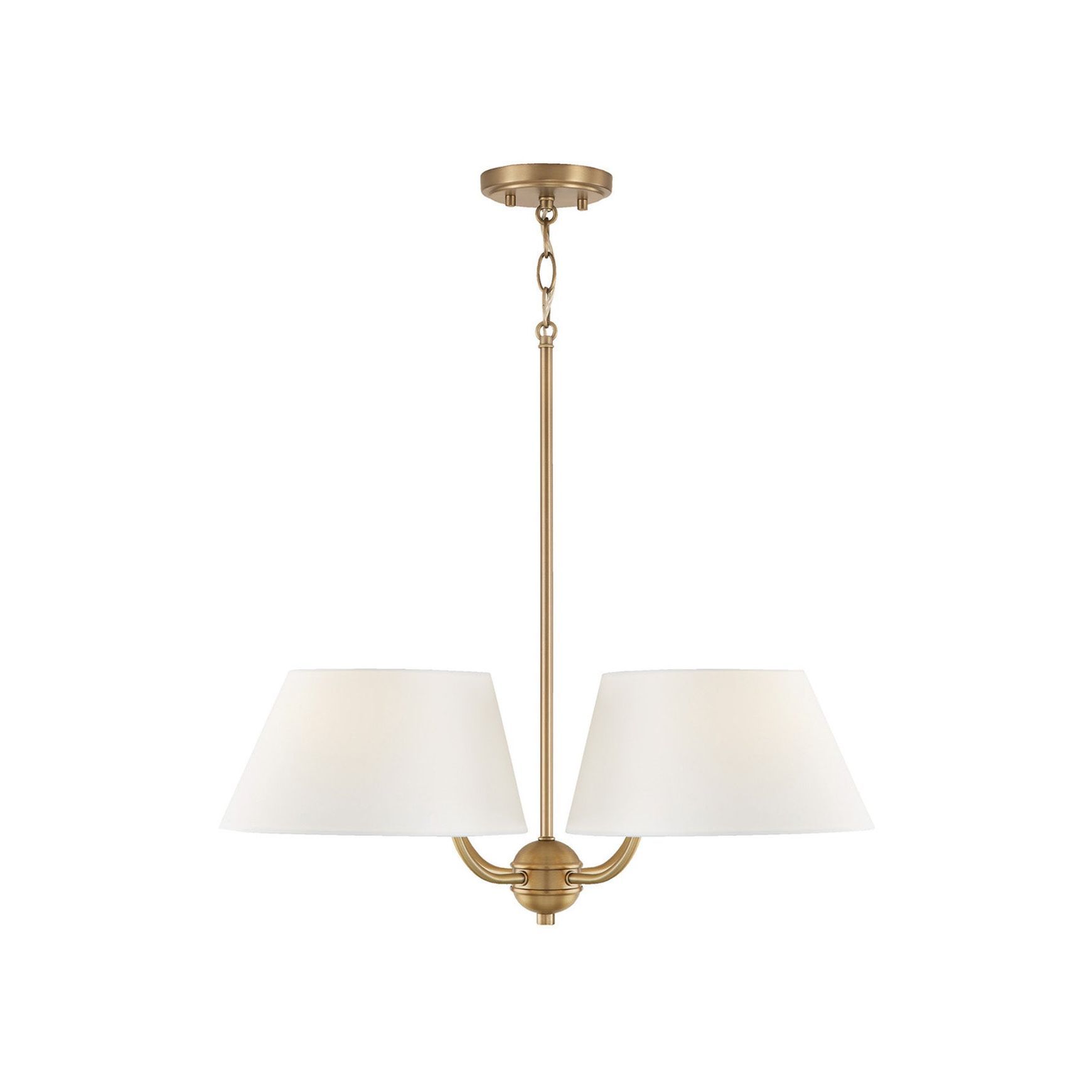 Rigby 4 Light Chandelier in Aged Brass