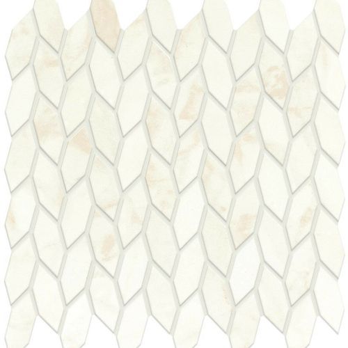 Calacatta Delicato Twist Satin Mosaic | Tile Space