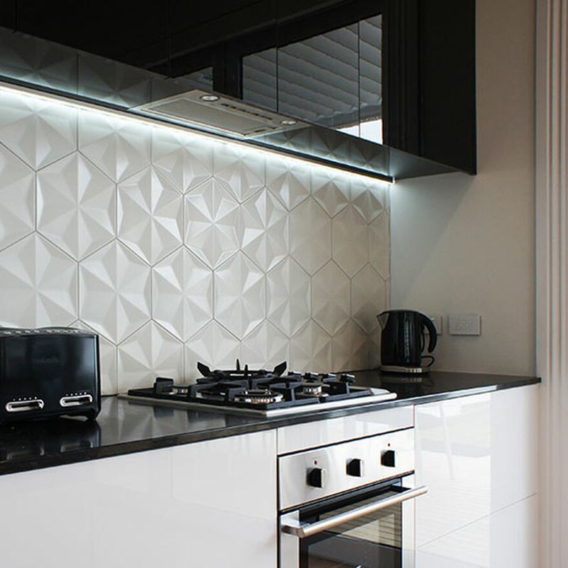White Frozen Crystal Ceramic Wall Tile