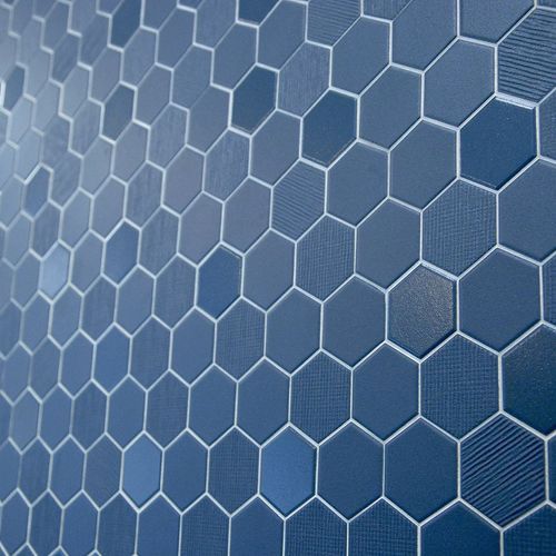 Beton Still Hex Mosaic Tiles