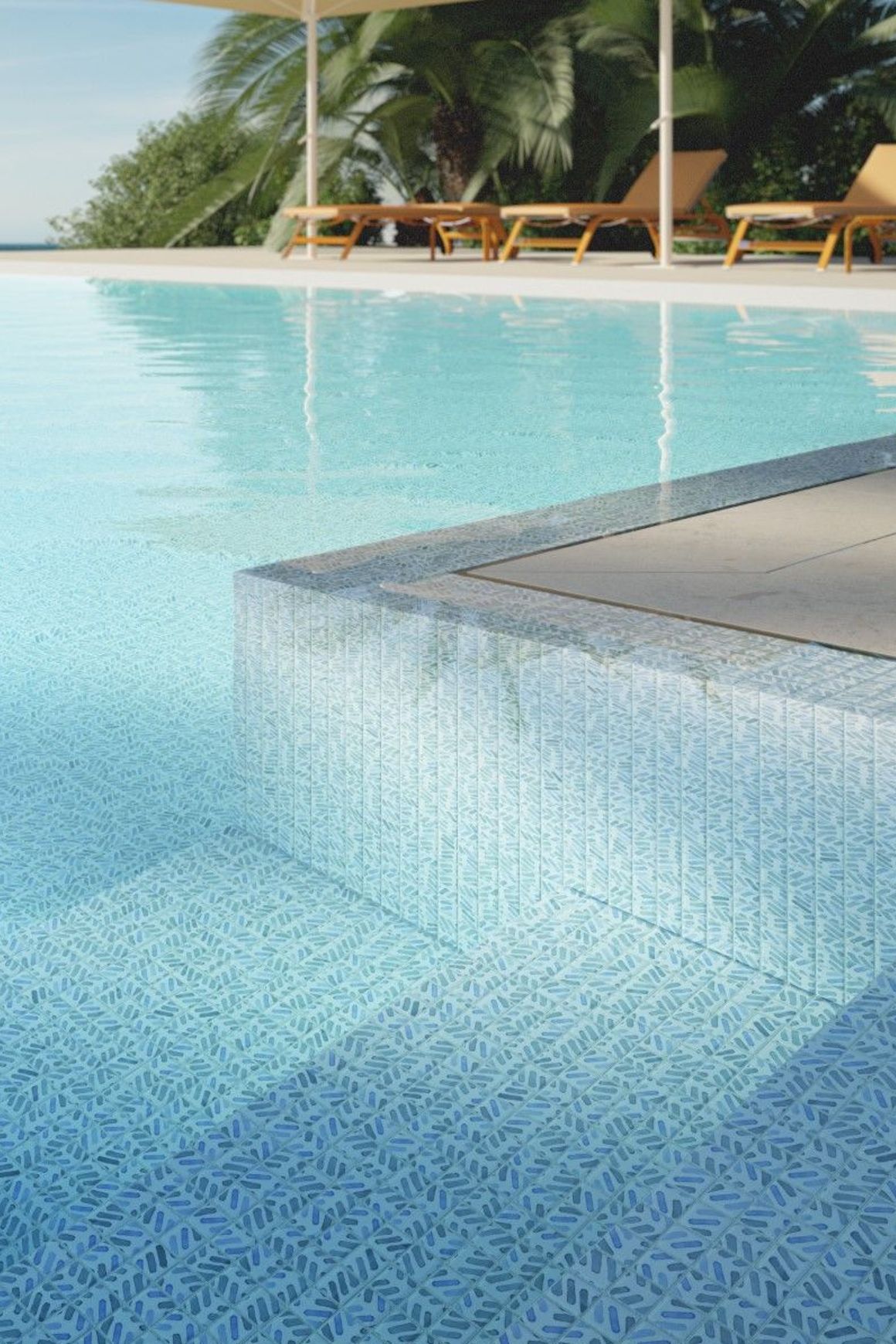 Strokes Tile | Aquarelle Collection by Ezarri