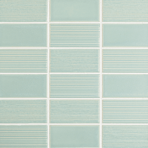 Maze Mint Green Mosaic Tile
