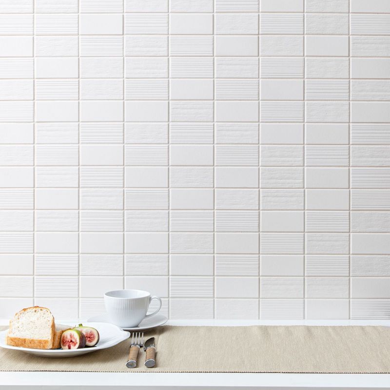 Maze White Mosaic Tile