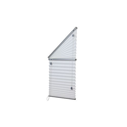 Triangle Fan Top with Blind Under | Pleated Blinds