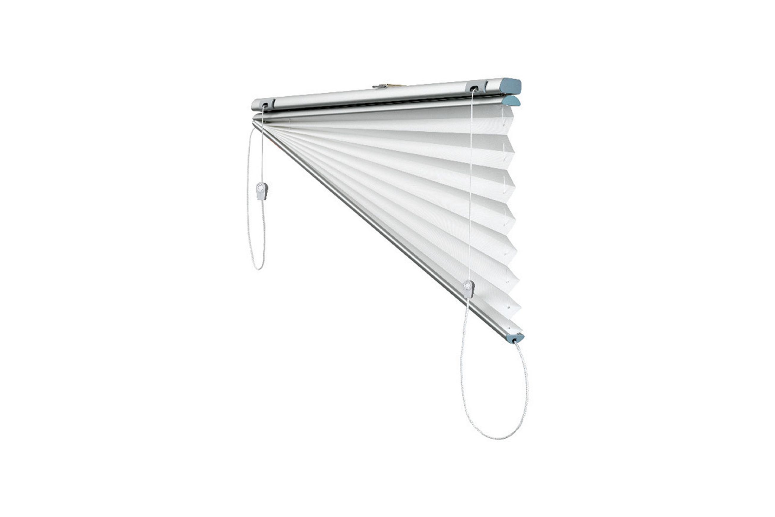 Triangle Fan Bottom Slope Pleat | Pleated Blinds